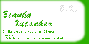 bianka kutscher business card